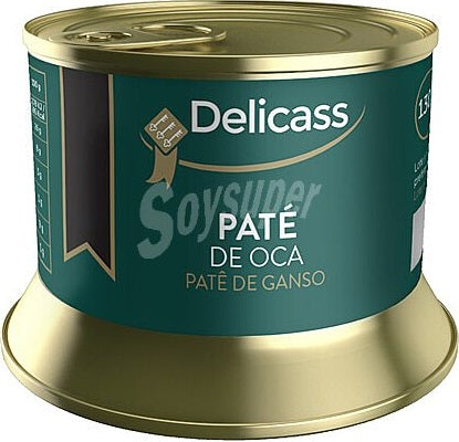 PATÉ DE FOIE "DELICASS" DE PATO, DE OCA Y DE PATO AL PEDRO XIMENEZ