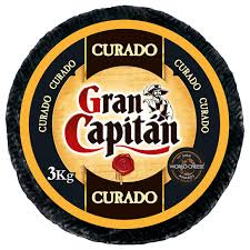 QUESO GRAN CAPITAN CURADO PIEZA DE 3 KILOS