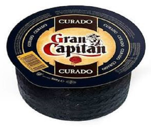 QUESO GRAN CAPITAN CURADO PIEZA DE 450 GRAMOS