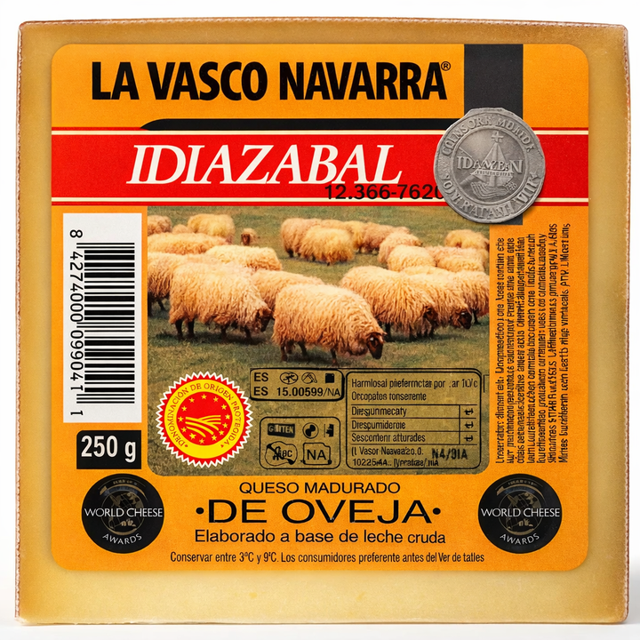 QUESO IDIAZABAL OVEJA AHUMADO CUÑA 250 GRAMOS "LA VASCO NAVARRA"