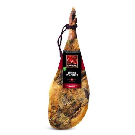 JAMÓN CUATRO ESTACIONES DE NAVIDUL EN LOTE CON REGALOS
