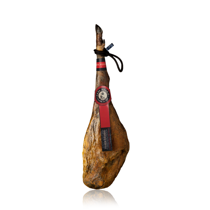 Jamón 100% ibérico de bellota CAPA NEGRA Jabugo Huelva