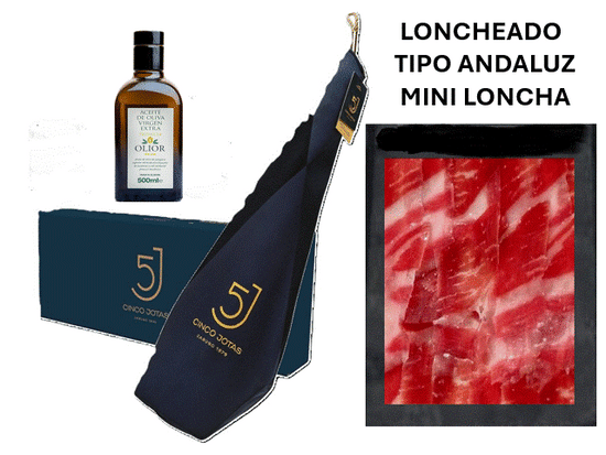 Jamón 5 jotas 100% ibérico de Bellota pata negra con regalo aceite de Jaen