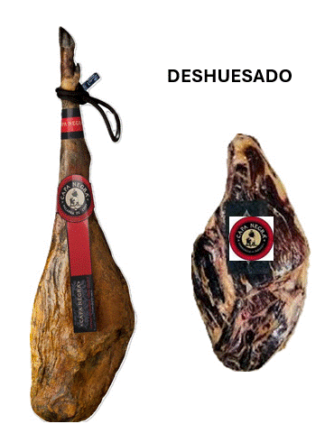 Jamón 100% ibérico de bellota CAPA NEGRA Jabugo Huelva