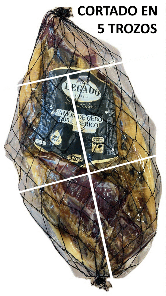 JAMON DE CEBO 100X100 IBÉRICO DESHUESADO - LEGADO IBÉRICO - piezas de 4 a 4'5 kgs.