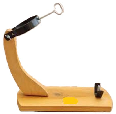 JAMONERA GONDOLA - Madera de 3 cm de ancho Lacada y Metal - Largo: 40cm y ancho: 17 cm