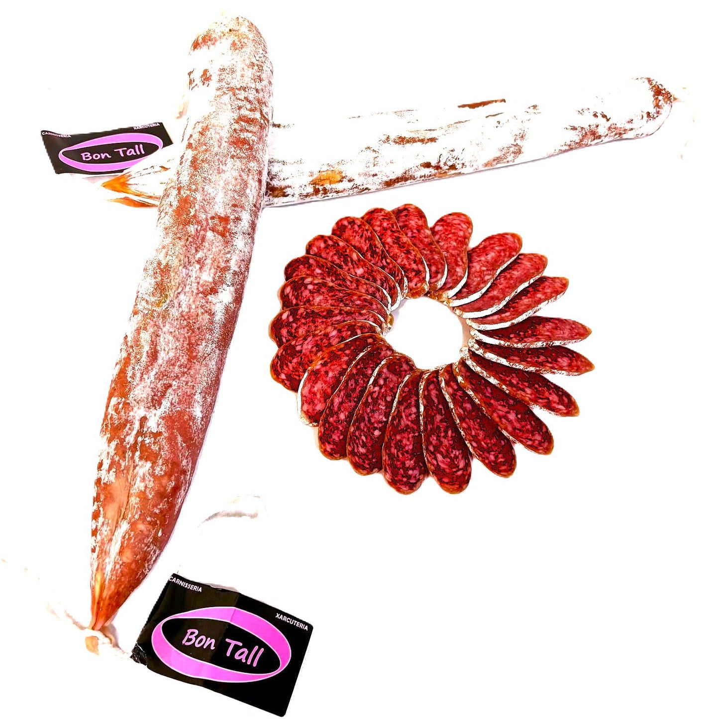 Longaniza Artesana (Pagés) extra Bon Tall origen Vic piezas de 500 gramos