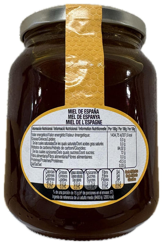MIEL DEL VALLE DEL PIRINEO - MIL FLORES - NATURAL - TARRO DE 950 GRAMOS