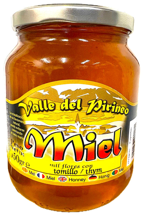 MIEL DEL VALLE DEL PIRINEO - TOMILLO - NATURAL - TARRO DE 950 GRAMOS