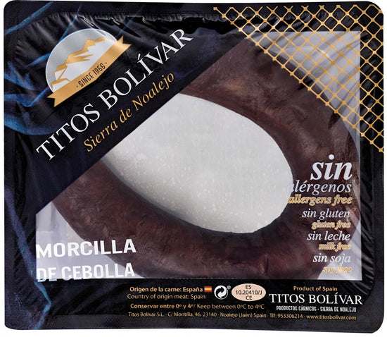 MORCILLA DE JAEN CON CEBOLLA "Titos Bolivar" Sierra de Noalejo JAEN