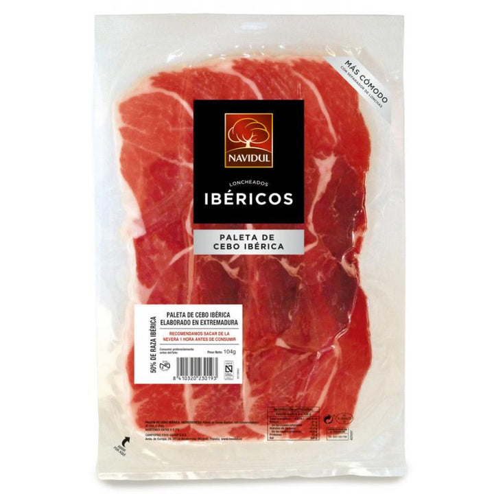 Paleta Ibérica de cebo 50%  - LONCHEADA - NAVIDUL