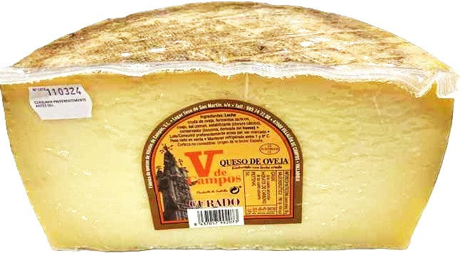 Queso Curado Mezcla Leche Cruda V de Campos - Valladolid