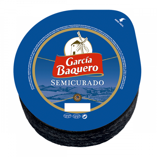 QUESO SEMI CURADO GARCIA BAQUERO pieza entera de 930 gramos
