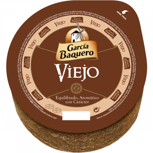 QUESO VIEJO GARCIA BAQUERO pieza entera de 770 a 830 gramos