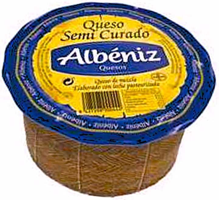 QUESO SEMI CURADO MEZCLA VACA/OVEJA "ALBENIZ" Navarra - pieza mini 850 gramos aproximado