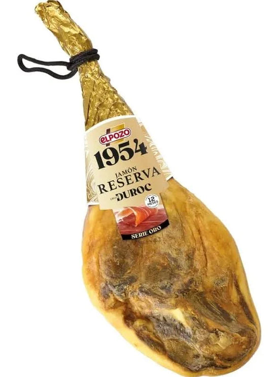 JAMON RESERVA DUROC 1954 EL POZO SERIE ORO "pieza de 7'500 a 8 kilos