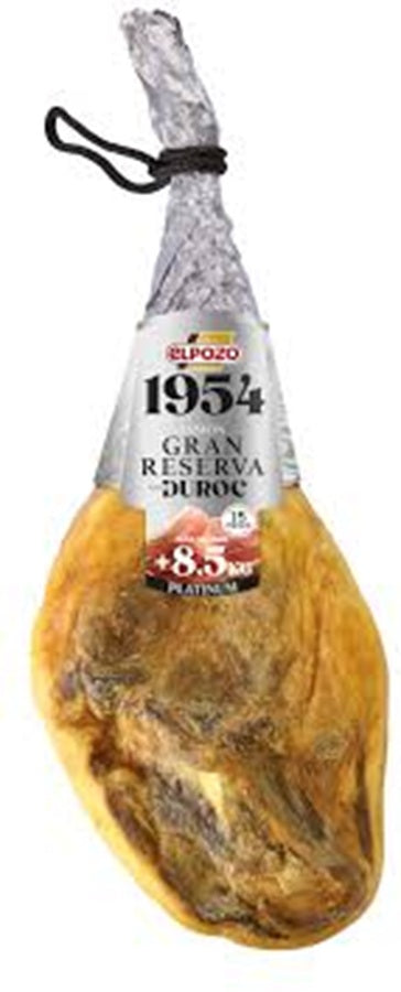 JAMON GRAN RESERVA DUROC 1954 EL POZO SERIE PLATA "pieza de 8'500 a 9 kilos