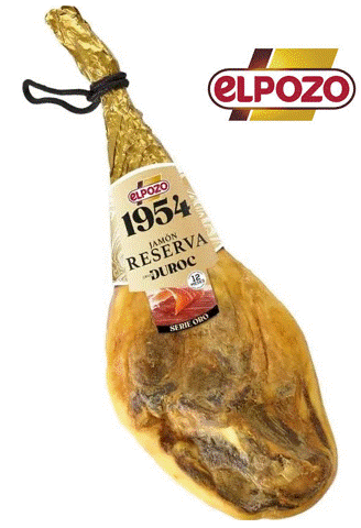 JAMON RESERVA DUROC 1954 EL POZO SERIE ORO "pieza de 7'500 a 8 kilos