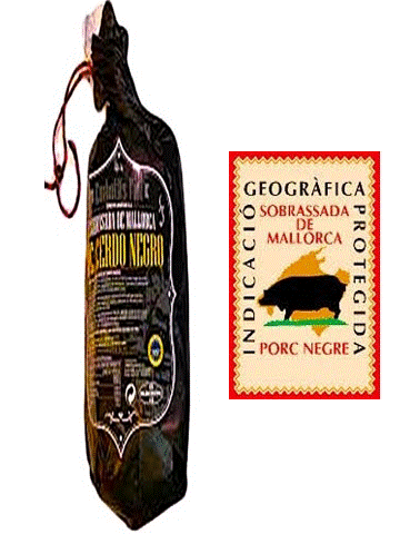SOBRASADA DE MALLORCA DE CERDO NEGRO MALLORQUIN PIEZA 300 GRS.