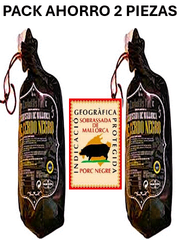 SOBRASADA DE MALLORCA DE CERDO NEGRO MALLORQUIN PIEZA 300 GRS.