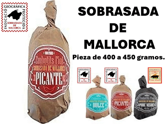 SOBRASADA DE MALLORCA PICANTE pieza 400/450 grs.